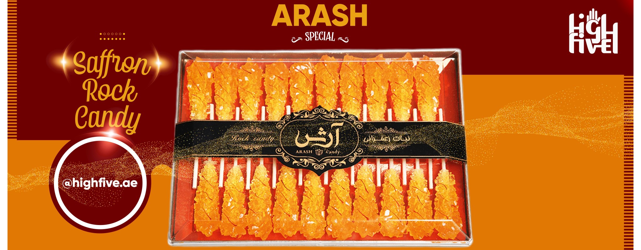 Arash Saffron Rock Candy