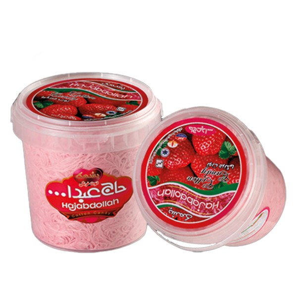 Hajabdollah Strawberry Cotton Candy Bucket 90g