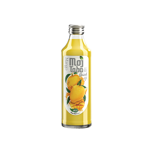 Mojtaba Mango Juice 330cc in Glass Bottle – Tropical Sweet & Smooth Fruit Drink