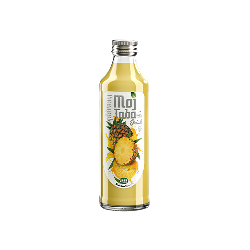 Mojtaba Pineapple Juice 330cc in Glass Bottle – Juicy & Exotic Tropical Fruit Beverage
