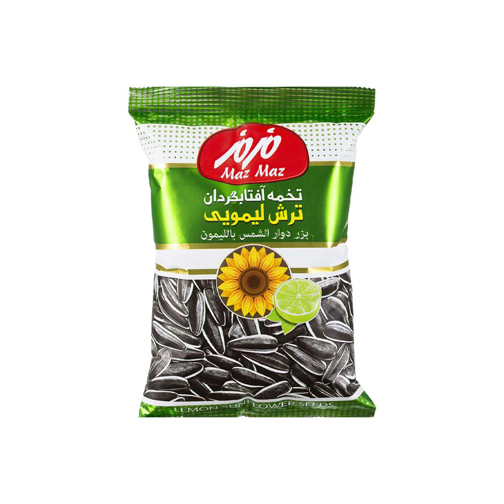 Maz Maz Small Lemon Sunflower Seeds 55g – Tangy Snack with Shell
