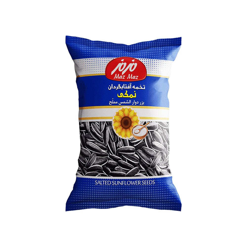 Maz Maz Small Salted Sunflower Seeds 55g – Classic Snack with Shell